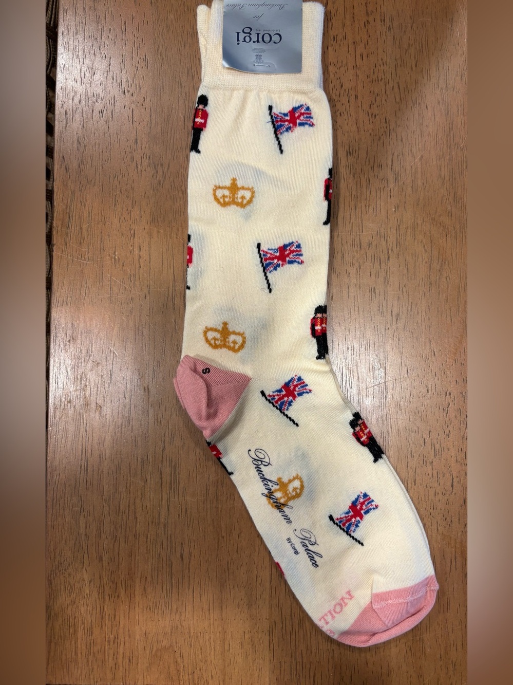 Corgi Coronation 2023 British Royal Guard Crown Socks NWT Made in Wales